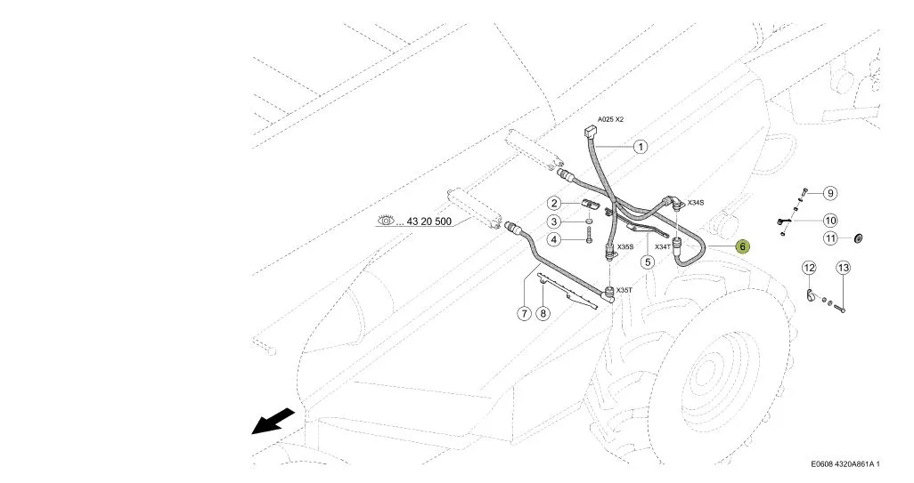 Cablu reglare sita combina CLAAS 016251