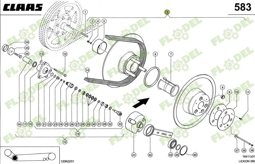 Variator complet CLAAS LEXION 660922