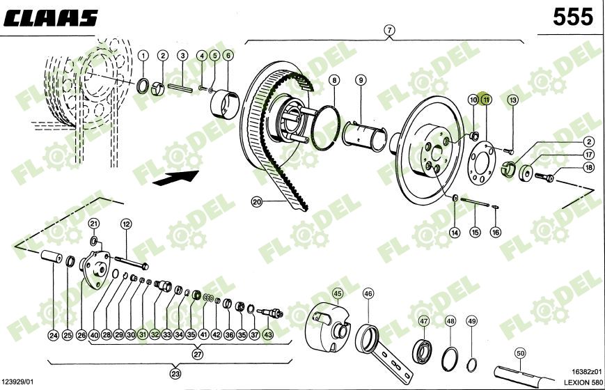 Distantier variator CLAAS 749857 Original CLAAS
