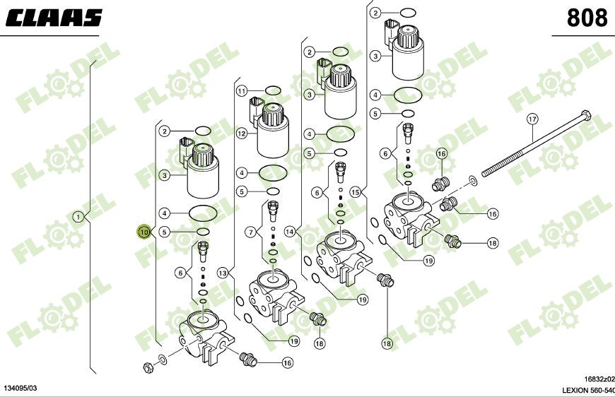Electrovalva joasa presiune CLAAS 0000395811 Original CLAAS 