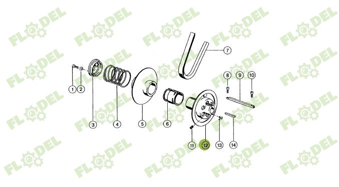 Fulie variator combina CLAAS 603406