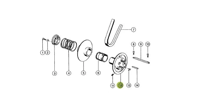 Fulie variator combina CLAAS 603406