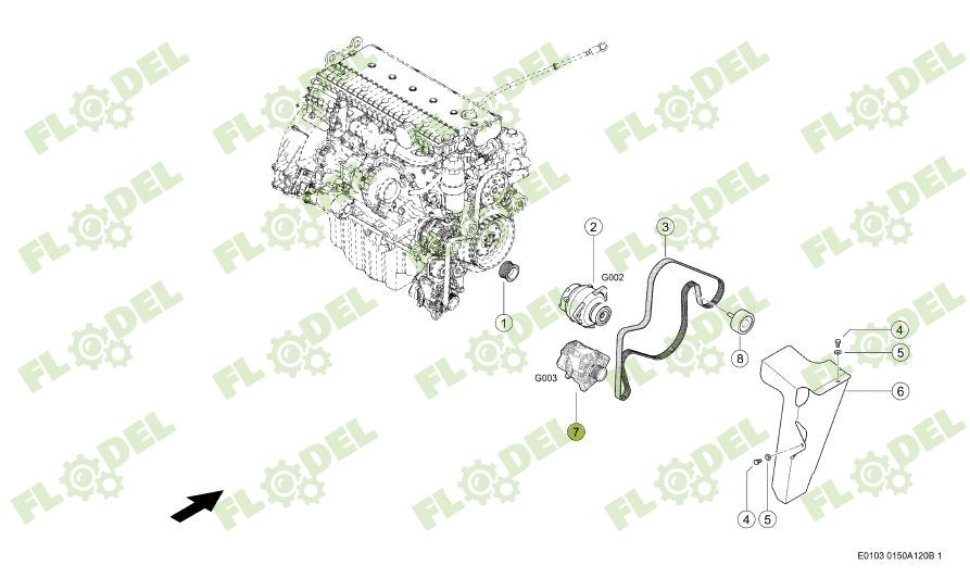 Alternator combina CLAAS 780480 BOSCH