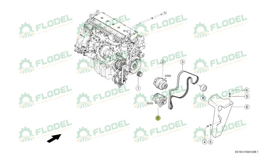 Alternator combina CLAAS 780480 BOSCH