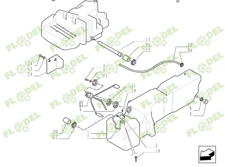 Indicator nivel combustibil NEW HOLLAND 82026072