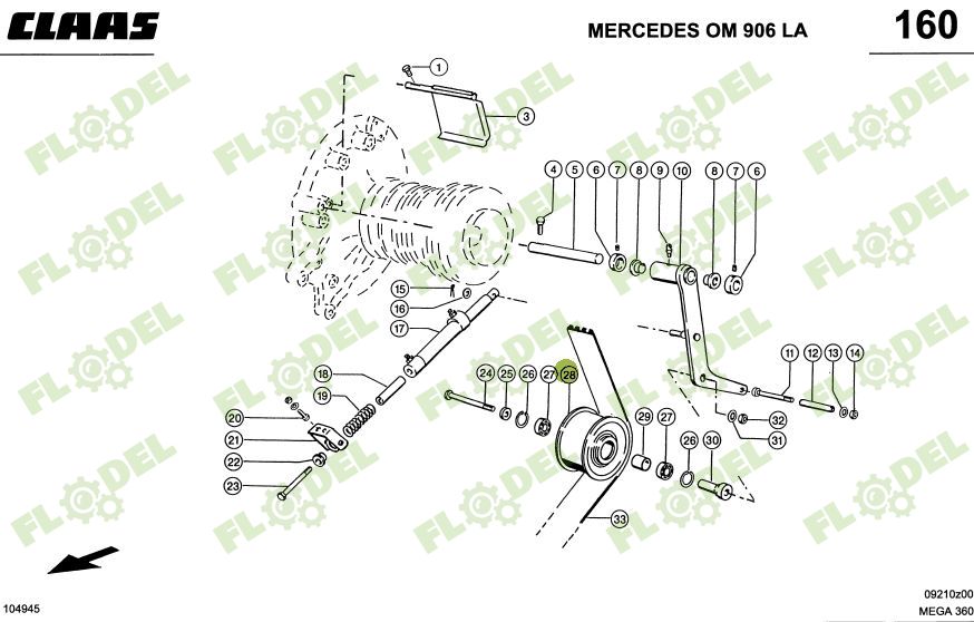 Fulie CLAAS 629006