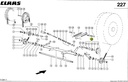 Fulie intinzator combina CLAAS 657547