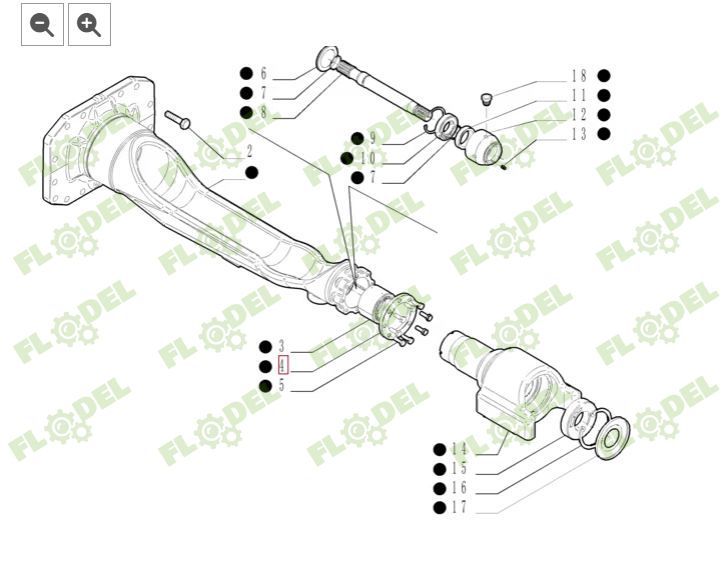 Rulment sferic transmisie CASE ih 84263341