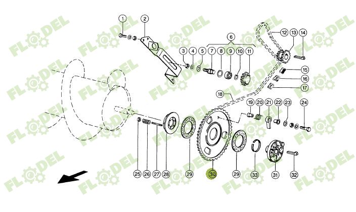 Pinion melc heder CLAAS 665163 Z68