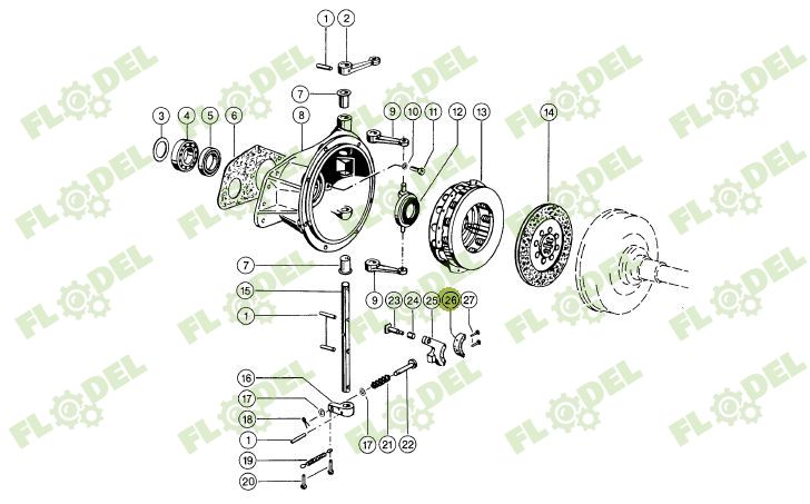 Ferodou ambreiaj CLAAS 631764  Original CLAAS 