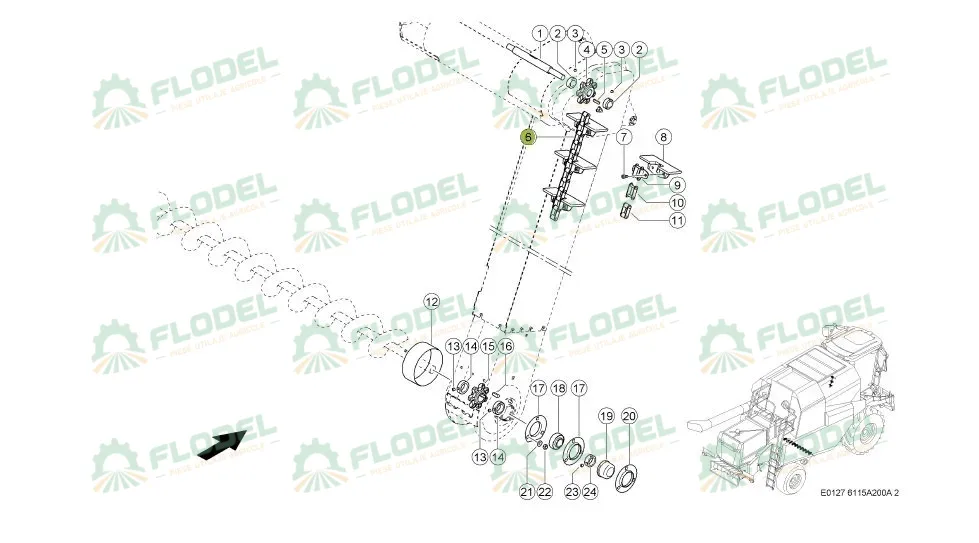 Lant elevator cupe CLAAS 601615 DONGHUA