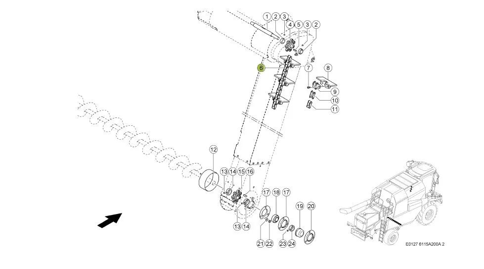 Lant elevator cupe CLAAS 601615 DONGHUA