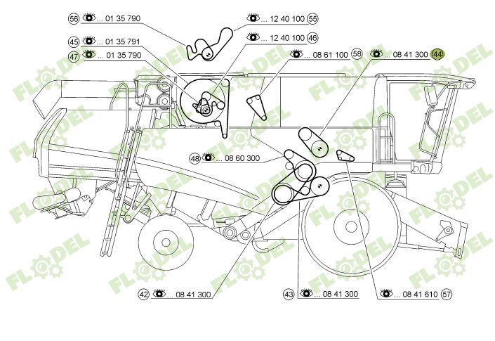 Curea combina CLAAS 661429 GATES