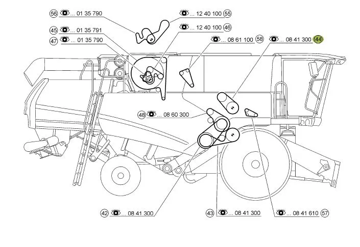 Curea combina CLAAS 661429 GATES