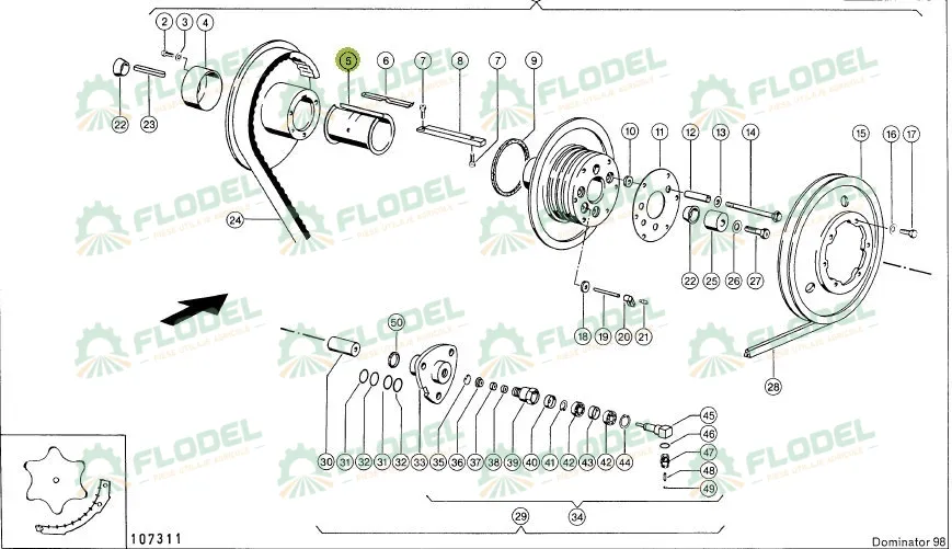 Bucsa variator  CLAAS 629841