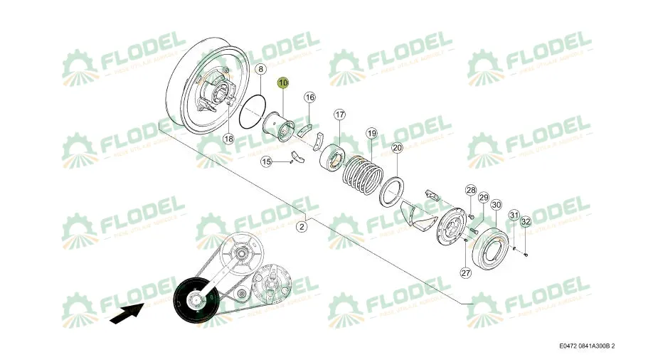 Bucsa variator CLAAS 628602