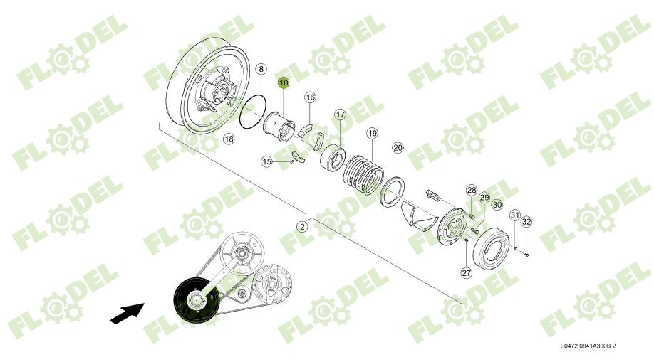 Bucsa variator CLAAS 628602