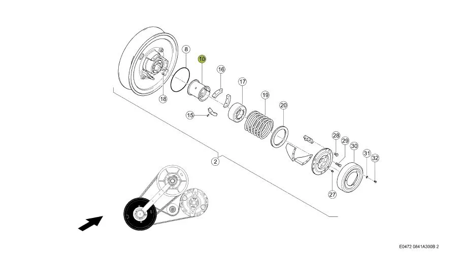 Bucsa variator CLAAS 628602