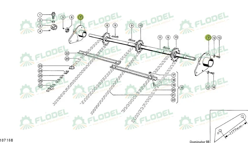 Carcasa cu rulment ax transportor CLAAS 603502 PREMIUM