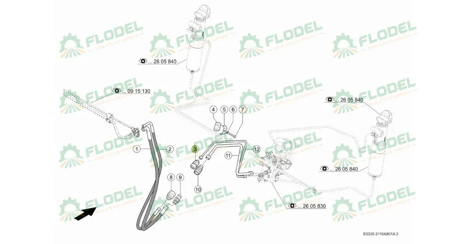 Cupla hidraulica CLAAS 0007387830 Original CLAAS 