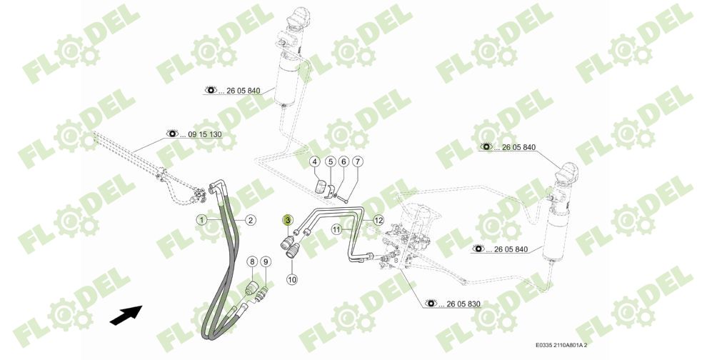 Cupla hidraulica CLAAS 0007387830 Original CLAAS 