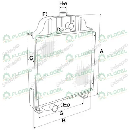 Radiator apa Tractor New Holland TM190