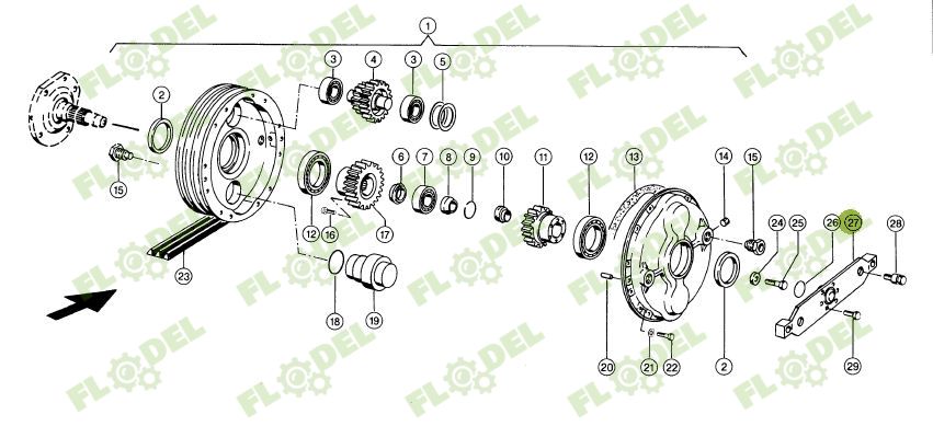 Suport reductor combina CLAAS 628687