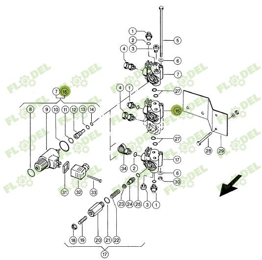 Electrovalva CLAAS 056443 Original CLAAS 