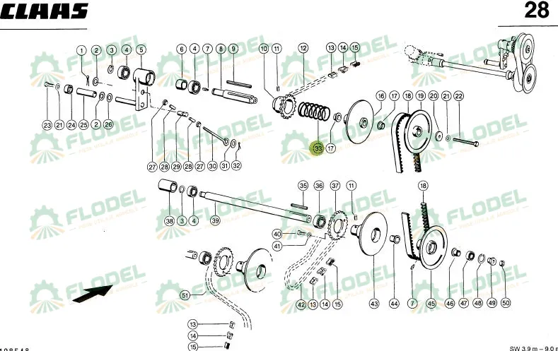 Arc variator rabator CLAAS 629981