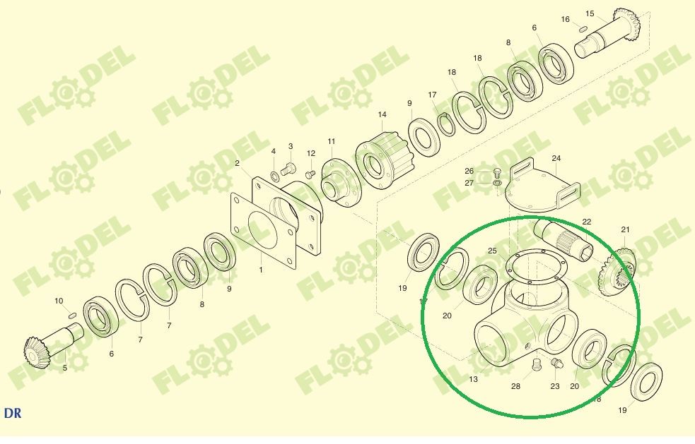Carcasa grup OLIMAC DR7130