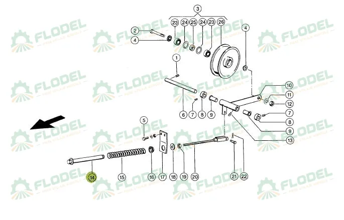 Ghidaj arc intinzator combina CLAAS 629999 