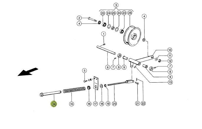Ghidaj arc intinzator combina CLAAS 629999 
