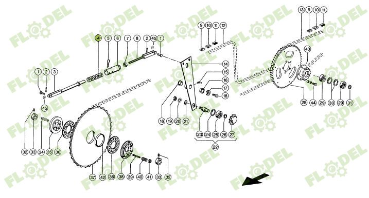 Arc intinzator rabator CLAAS 0006457880 Original CLAAS