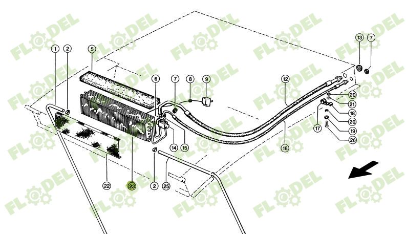 Radiator clima CLAAS 625862 [PREMIUM]