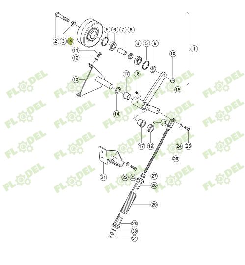 Fulie combina CLAAS 672366