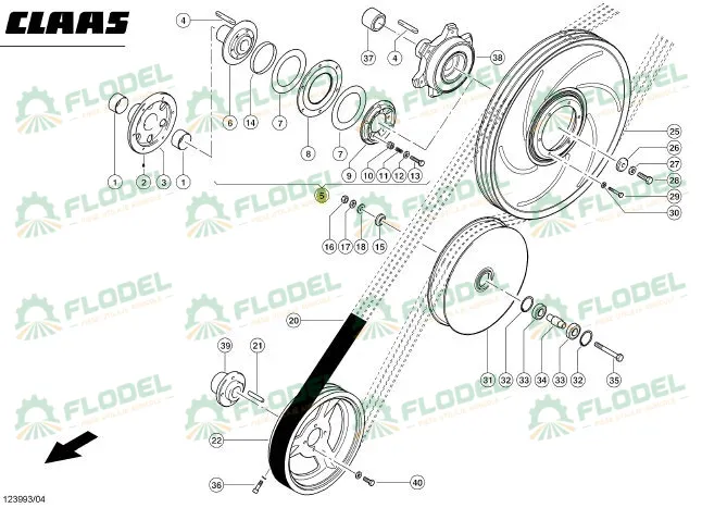 Ambreiaj gura alimentare combina CLAAS 667321