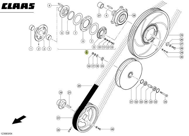 Ambreiaj gura alimentare combina CLAAS 667321