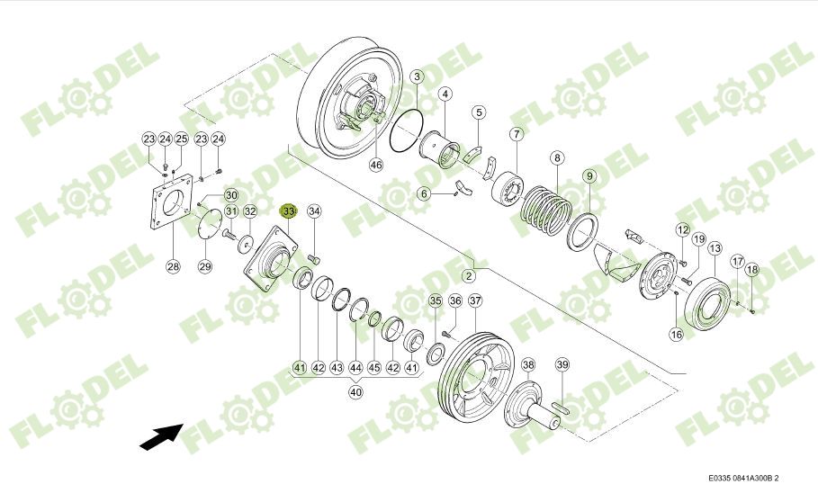 Carcasa rulment variator combina CLAAS 661193