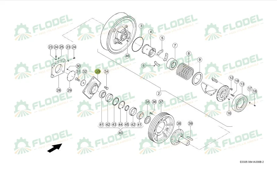 Carcasa rulment variator combina CLAAS 661193
