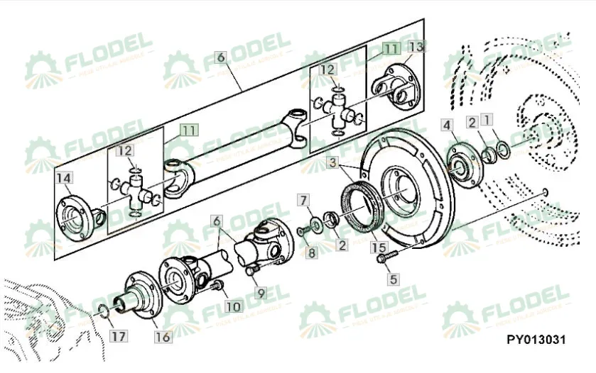 Cruce cardan JOHN DEERE AL160516 