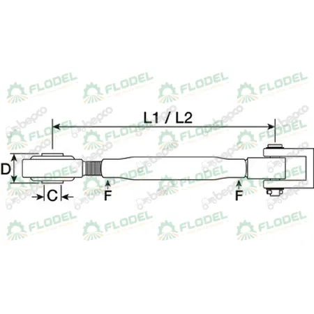 Ancora tirant tractor CLAAS RENAULT 7700018996