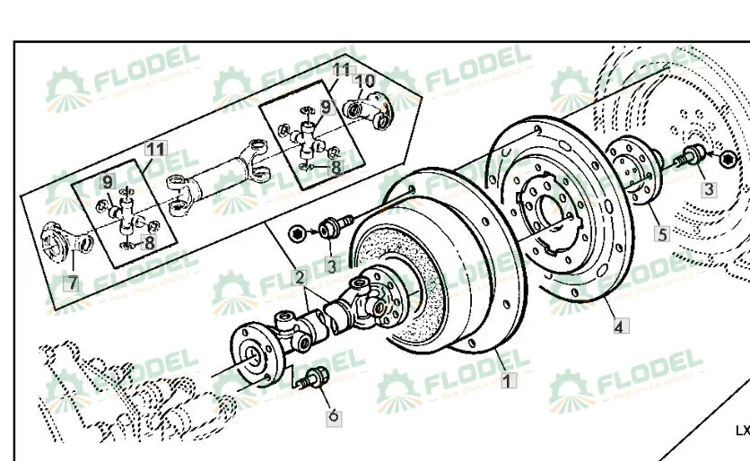 Cardan motor JOHN DEERE AL77610