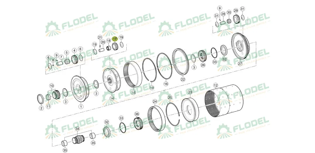Pinion planetar CLAAS 165808 [Z-25]