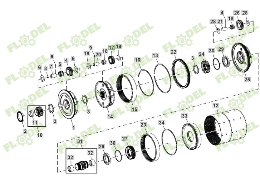 Rulment cu role planetar JOHN DEERE L230876