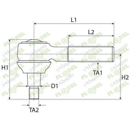 Capat de bara tractor FIAT 5109553