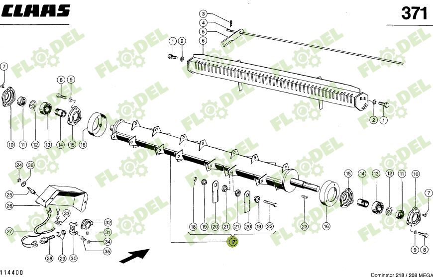 Tocator combina CLAAS 542890