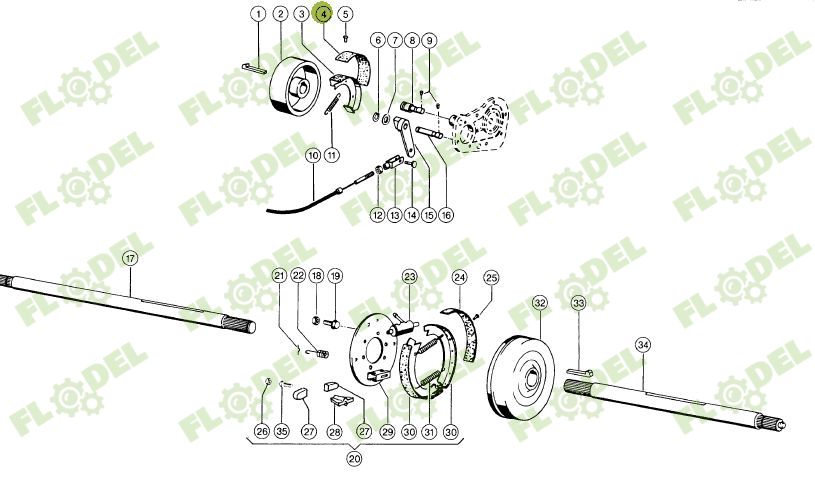 Ferodou sabot frana de mana CLAAS 685361
