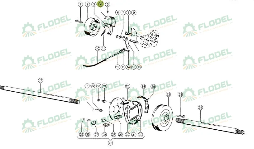 Ferodou sabot frana de mana CLAAS 685361