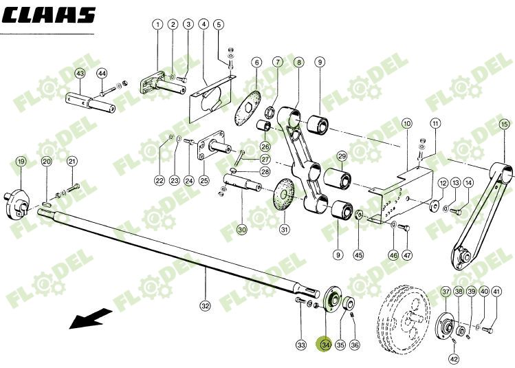 Lagar cu rulment CLAAS 603144 [PREMIUM]