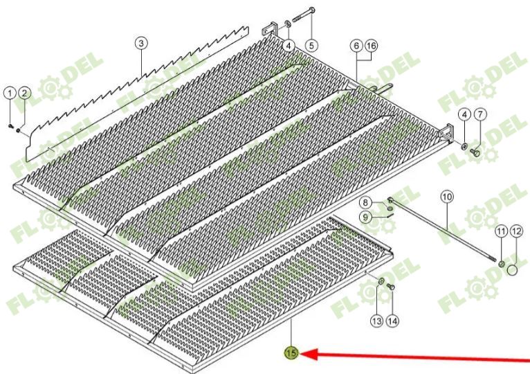 Sita inferioara combina CLAAS 725140